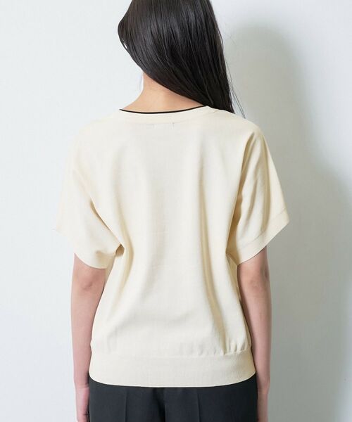 INDIVI / インディヴィ ニット・セーター | 【洗える／コットン】ドライタッチさらりニットT | 詳細24