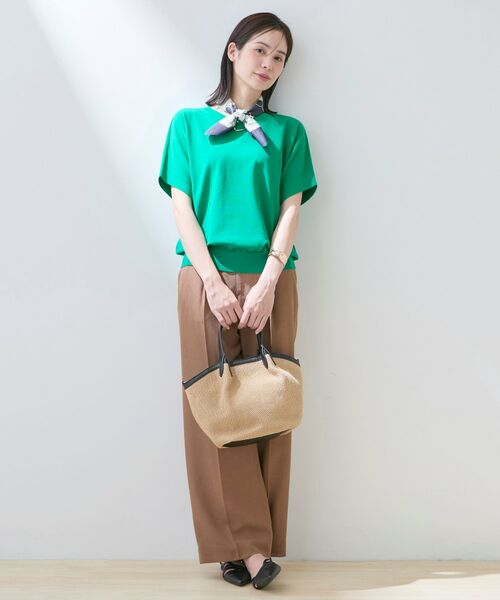 INDIVI / インディヴィ ニット・セーター | 【洗える／コットン】ドライタッチさらりニットT | 詳細4