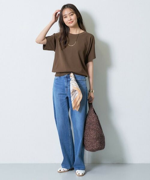 INDIVI / インディヴィ ニット・セーター | 【洗える／コットン】ドライタッチさらりニットT | 詳細8