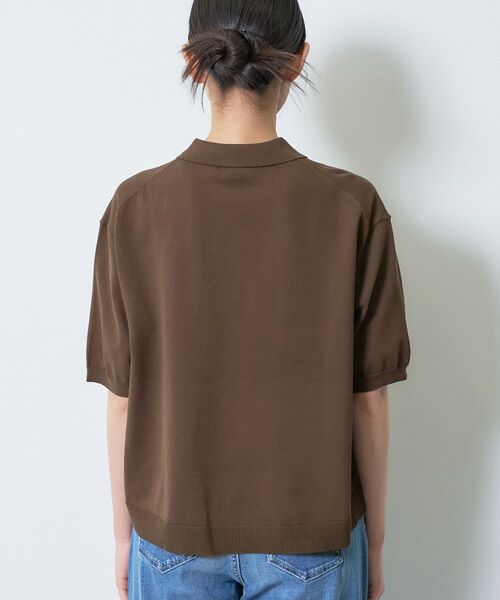 INDIVI / インディヴィ ニット・セーター | 【洗える／コットン】ドライタッチさらりポロ衿ニットT | 詳細20