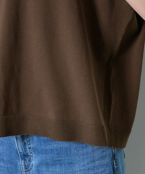 INDIVI / インディヴィ ニット・セーター | 【洗える／コットン】ドライタッチさらりポロ衿ニットT | 詳細23