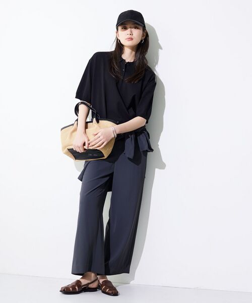 INDIVI / インディヴィ ニット・セーター | 【洗える／コットン】ドライタッチさらりポロ衿ニットT | 詳細25