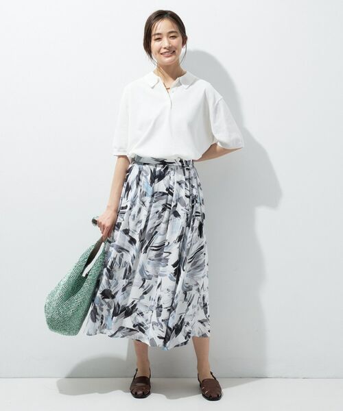 INDIVI / インディヴィ ニット・セーター | 【洗える／コットン】ドライタッチさらりポロ衿ニットT | 詳細3