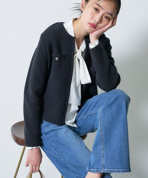 INDIVI / インディヴィ カーディガン・ボレロ | 【軽量】ブークレジャケット ニットカーディガン | 詳細26
