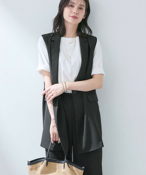 INDIVI / インディヴィ ベスト | 【さらに軽く軽快！／着る日傘】颯爽ジレジャケット | 詳細25