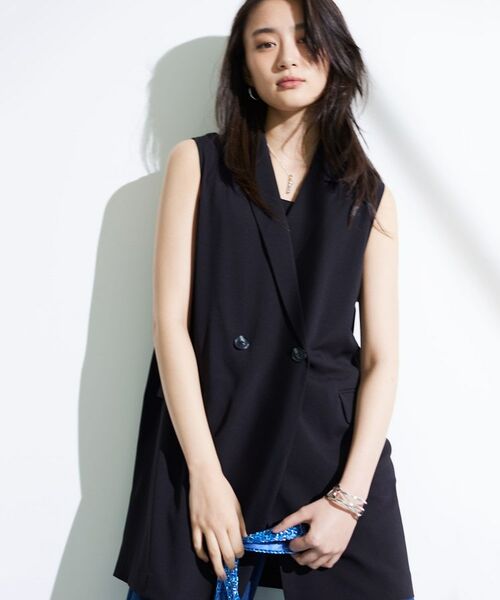 INDIVI / インディヴィ ベスト | 【さらに軽く軽快！／着る日傘】颯爽ジレジャケット | 詳細26