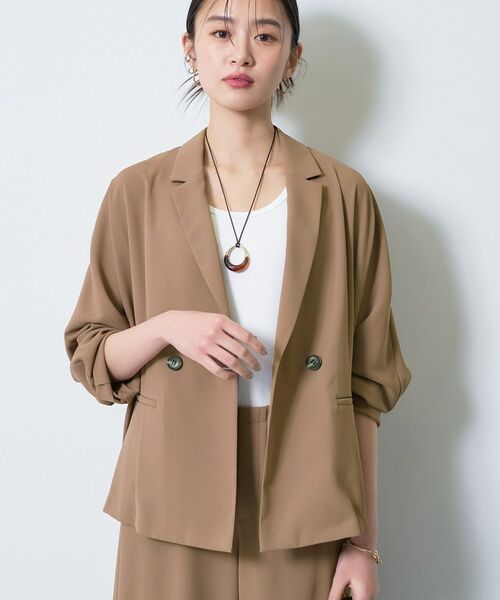 INDIVI / インディヴィ テーラードジャケット | 【さらに軽く軽快！／着る日傘】ドルマンダブルジャケット | 詳細23