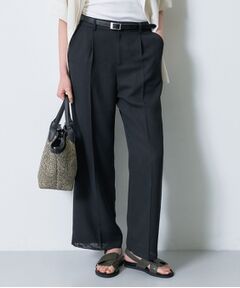 INDIVI / インディヴィ パンツ | 【洗える／メッシュ素材／SETUP可能】ワイドパンツ