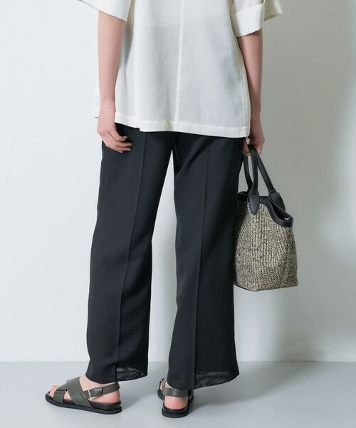 INDIVI / インディヴィ パンツ | 【洗える／メッシュ素材／SETUP可能】ワイドパンツ | 詳細2