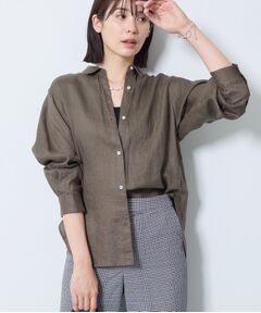 INDIVI / インディヴィ シャツ・ブラウス | 【冷やしリネン／2WAY】カシュクールリネンシャツ