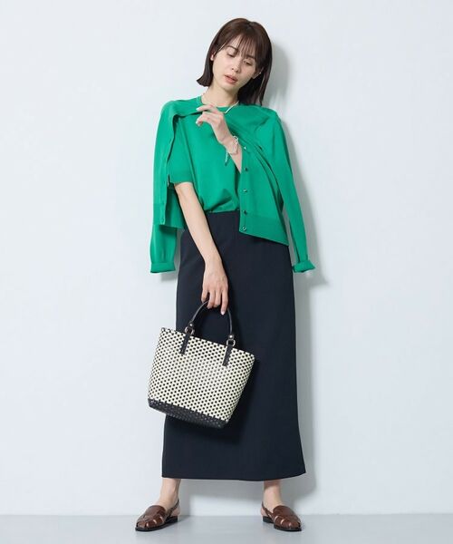 INDIVI / インディヴィ トートバッグ | 【配色デザイン】メルカド編みスクエアバッグ | 詳細2