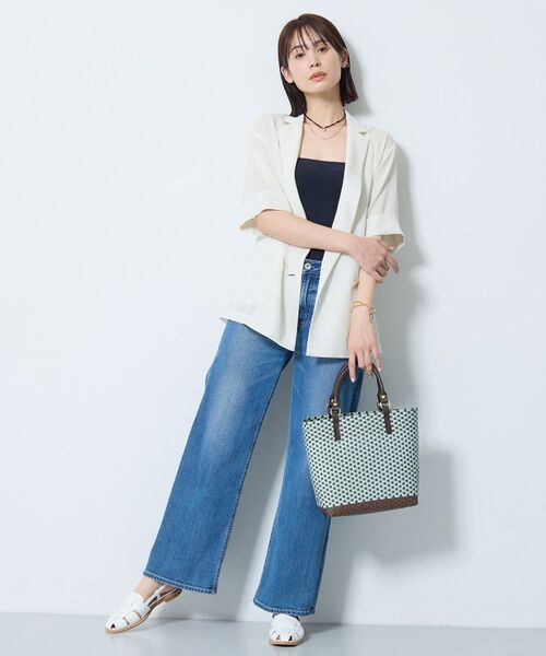 INDIVI / インディヴィ トートバッグ | 【配色デザイン】メルカド編みスクエアバッグ | 詳細4