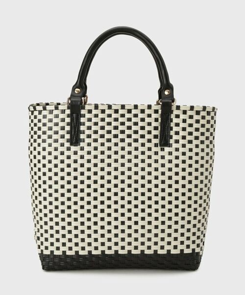 INDIVI / インディヴィ トートバッグ | 【配色デザイン】メルカド編みスクエアバッグ | 詳細8