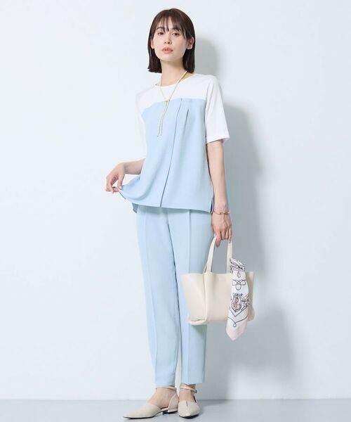 INDIVI / インディヴィ カットソー | 【着る日傘／SETUP可能】ビスチェレイヤード風トップス | 詳細10