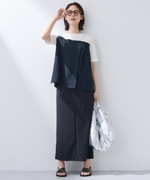 INDIVI / インディヴィ カットソー | 【着る日傘／SETUP可能】ビスチェレイヤード風トップス | 詳細14