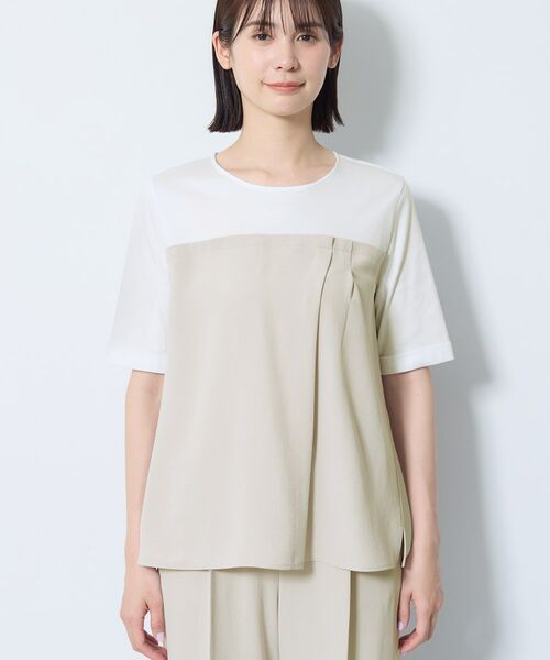 INDIVI / インディヴィ カットソー | 【着る日傘／SETUP可能】ビスチェレイヤード風トップス | 詳細21