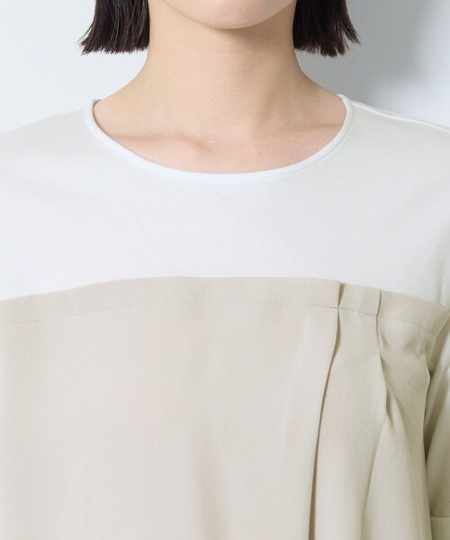 INDIVI / インディヴィ カットソー | 【着る日傘／SETUP可能】ビスチェレイヤード風トップス | 詳細24