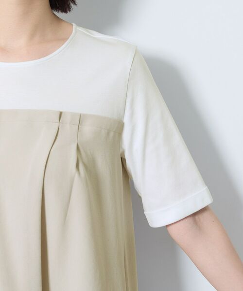 INDIVI / インディヴィ カットソー | 【着る日傘／SETUP可能】ビスチェレイヤード風トップス | 詳細25