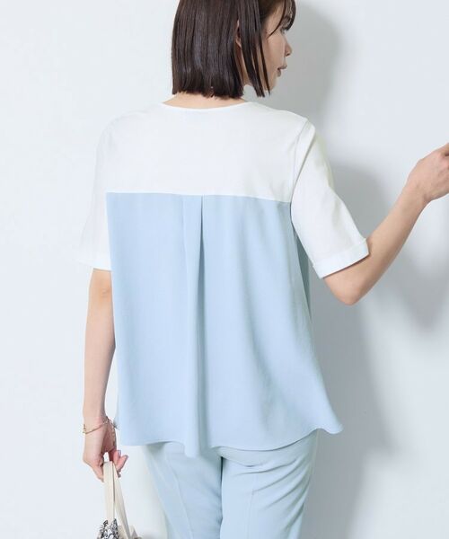 INDIVI / インディヴィ カットソー | 【着る日傘／SETUP可能】ビスチェレイヤード風トップス | 詳細9