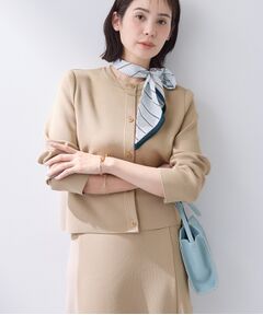 INDIVI / インディヴィ カーディガン・ボレロ | 【洗える／SETUP可能】メタルボタンニットジャケット風カーディガン