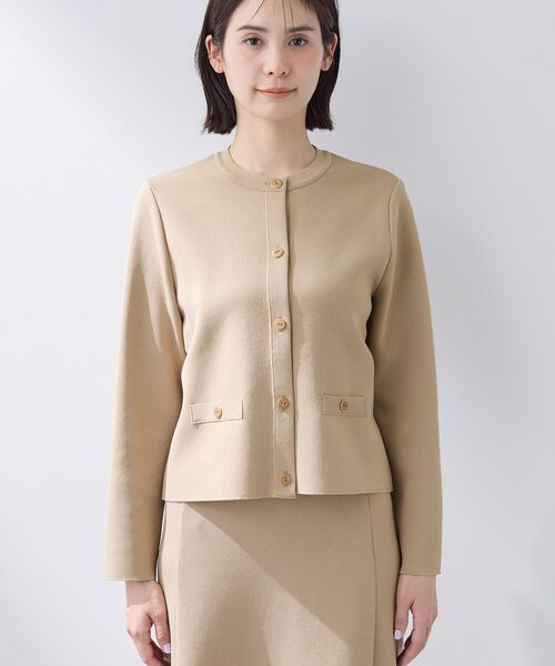 INDIVI / インディヴィ カーディガン・ボレロ | 【洗える／SETUP可能】メタルボタンニットジャケット風カーディガン | 詳細10