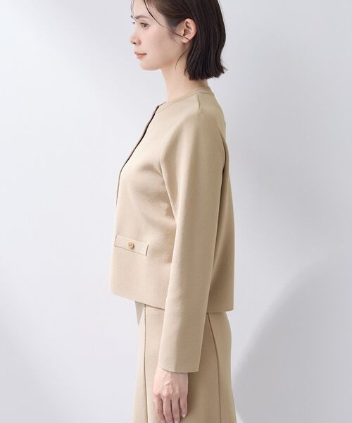 INDIVI / インディヴィ カーディガン・ボレロ | 【洗える／SETUP可能】メタルボタンニットジャケット風カーディガン | 詳細11