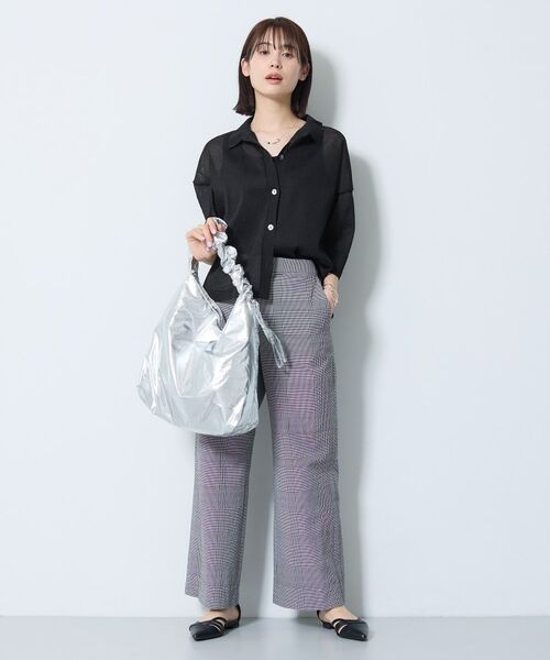 INDIVI / インディヴィ カーディガン・ボレロ | 【洗える／シアー】衿付きシャツライクニットカーディガン | 詳細7