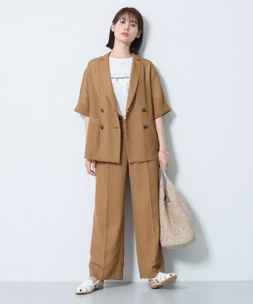 INDIVI / インディヴィ テーラードジャケット | 【洗える／メッシュ素材／SETUP可能】半袖シアージャケット | 詳細11