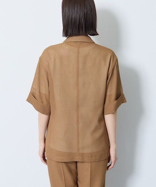 INDIVI / インディヴィ テーラードジャケット | 【洗える／メッシュ素材／SETUP可能】半袖シアージャケット | 詳細15