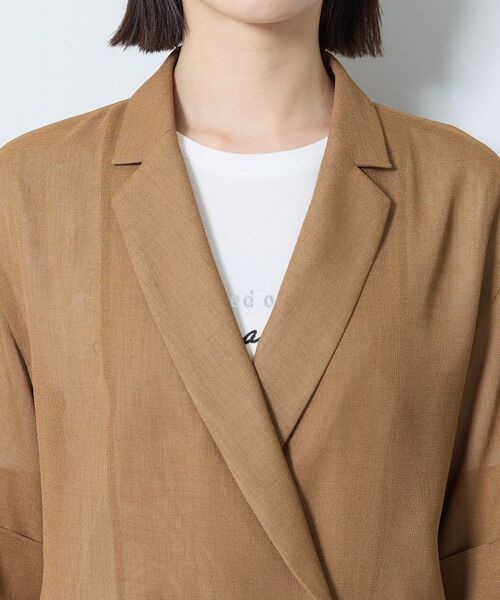 INDIVI / インディヴィ テーラードジャケット | 【洗える／メッシュ素材／SETUP可能】半袖シアージャケット | 詳細16