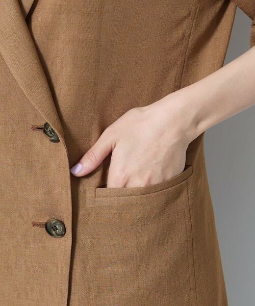 INDIVI / インディヴィ テーラードジャケット | 【洗える／メッシュ素材／SETUP可能】半袖シアージャケット | 詳細18