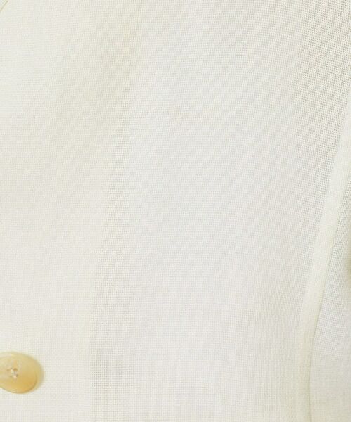 INDIVI / インディヴィ テーラードジャケット | 【洗える／メッシュ素材／SETUP可能】半袖シアージャケット | 詳細4