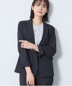 INDIVI / インディヴィ テーラードジャケット | 【洗える／UVケア／SETUP可能】サッカー素材テーラードジャケット