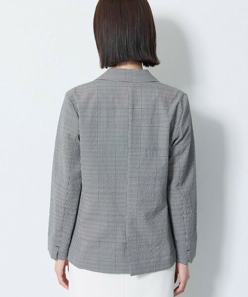 INDIVI / インディヴィ テーラードジャケット | 【洗える／UVケア／SETUP可能】サッカー素材テーラードジャケット | 詳細11