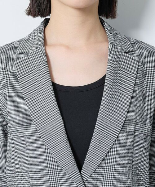 INDIVI / インディヴィ テーラードジャケット | 【洗える／UVケア／SETUP可能】サッカー素材テーラードジャケット | 詳細12