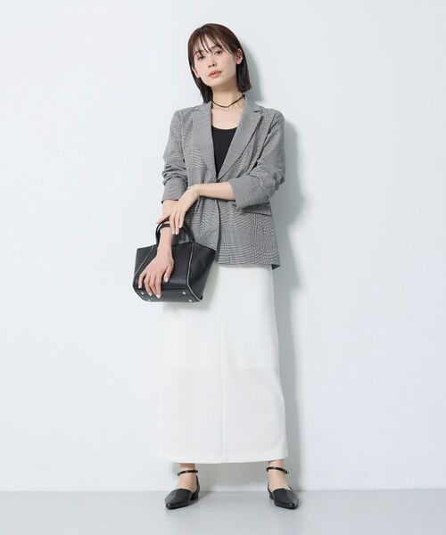 INDIVI / インディヴィ テーラードジャケット | 【洗える／UVケア／SETUP可能】サッカー素材テーラードジャケット | 詳細6