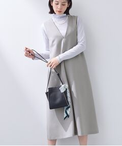 INDIVI / インディヴィ ロング・マキシ丈ワンピース | 【洗える／SETUP可能／UVケア】ウール調ジャンパードレス