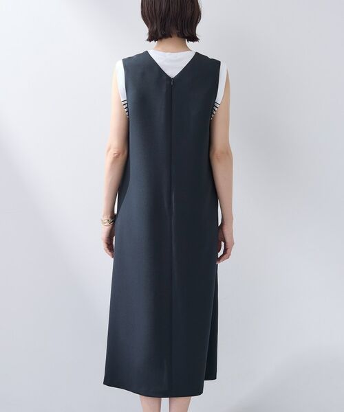 INDIVI / インディヴィ ロング・マキシ丈ワンピース | 【洗える／SETUP可能／UVケア】ウール調ジャンパードレス | 詳細12