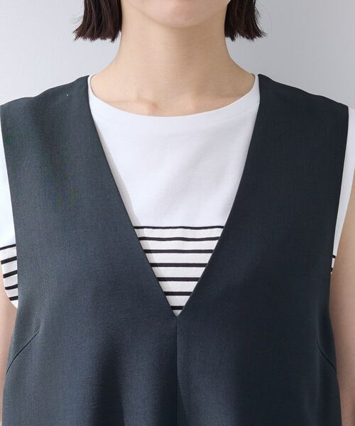 INDIVI / インディヴィ ロング・マキシ丈ワンピース | 【洗える／SETUP可能／UVケア】ウール調ジャンパードレス | 詳細13