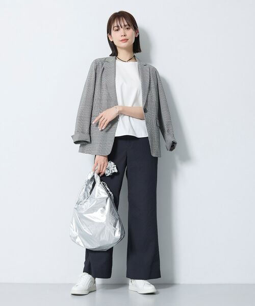 INDIVI / インディヴィ パンツ | 【洗える／UVケア／SETUP可能】サッカー素材ストレートパンツ | 詳細2