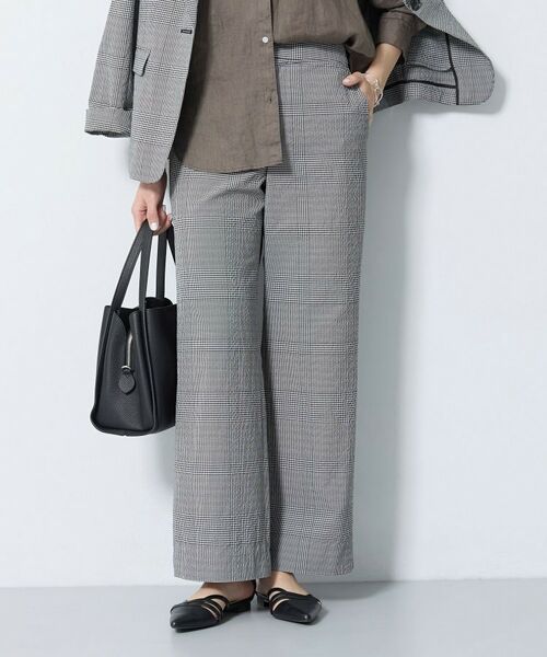 INDIVI / インディヴィ パンツ | 【洗える／UVケア／SETUP可能】サッカー素材ストレートパンツ | 詳細5