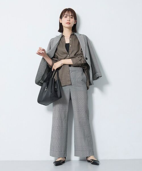 INDIVI / インディヴィ パンツ | 【洗える／UVケア／SETUP可能】サッカー素材ストレートパンツ | 詳細6