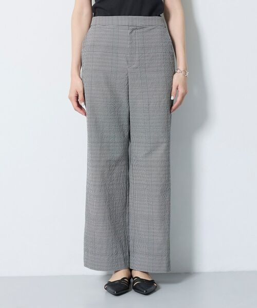 INDIVI / インディヴィ パンツ | 【洗える／UVケア／SETUP可能】サッカー素材ストレートパンツ | 詳細9