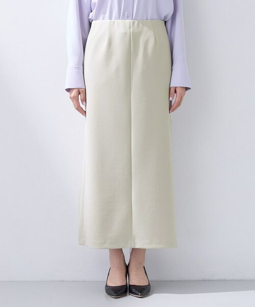 INDIVI / インディヴィ ロング・マキシ丈スカート | 【洗える／Iライン】ジャージスカート | 詳細14