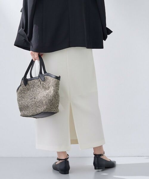 INDIVI / インディヴィ ロング・マキシ丈スカート | 【洗える／Iライン】ジャージスカート | 詳細3