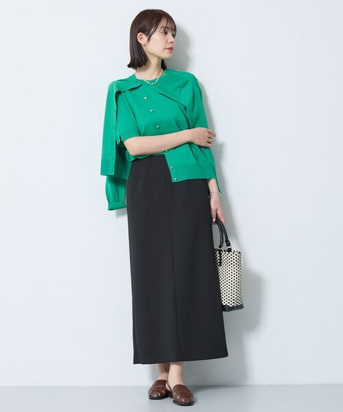 INDIVI / インディヴィ ロング・マキシ丈スカート | 【洗える／Iライン】ジャージスカート | 詳細8