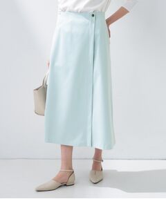 INDIVI / インディヴィ スカート | 【洗える／UVケア】巻き風フレアスカート