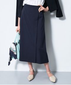 INDIVI / インディヴィ スカート | 【洗える／UVケア】巻き風フレアスカート