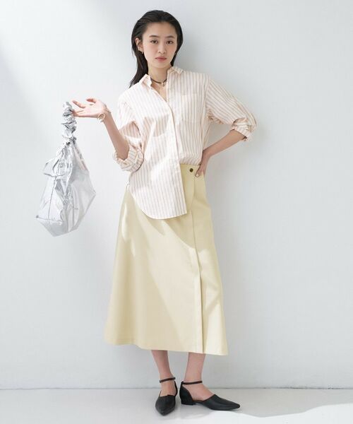 INDIVI / インディヴィ スカート | 【洗える／UVケア】巻き風フレアスカート | 詳細12