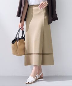 INDIVI / インディヴィ ロング・マキシ丈スカート | 【洗える／SETUP可能】Aラインニットスカート